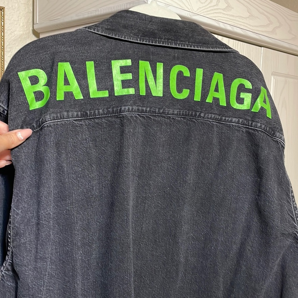 Balenciaga denim top. Button up. 100% authentic. Barney’s New York purchase